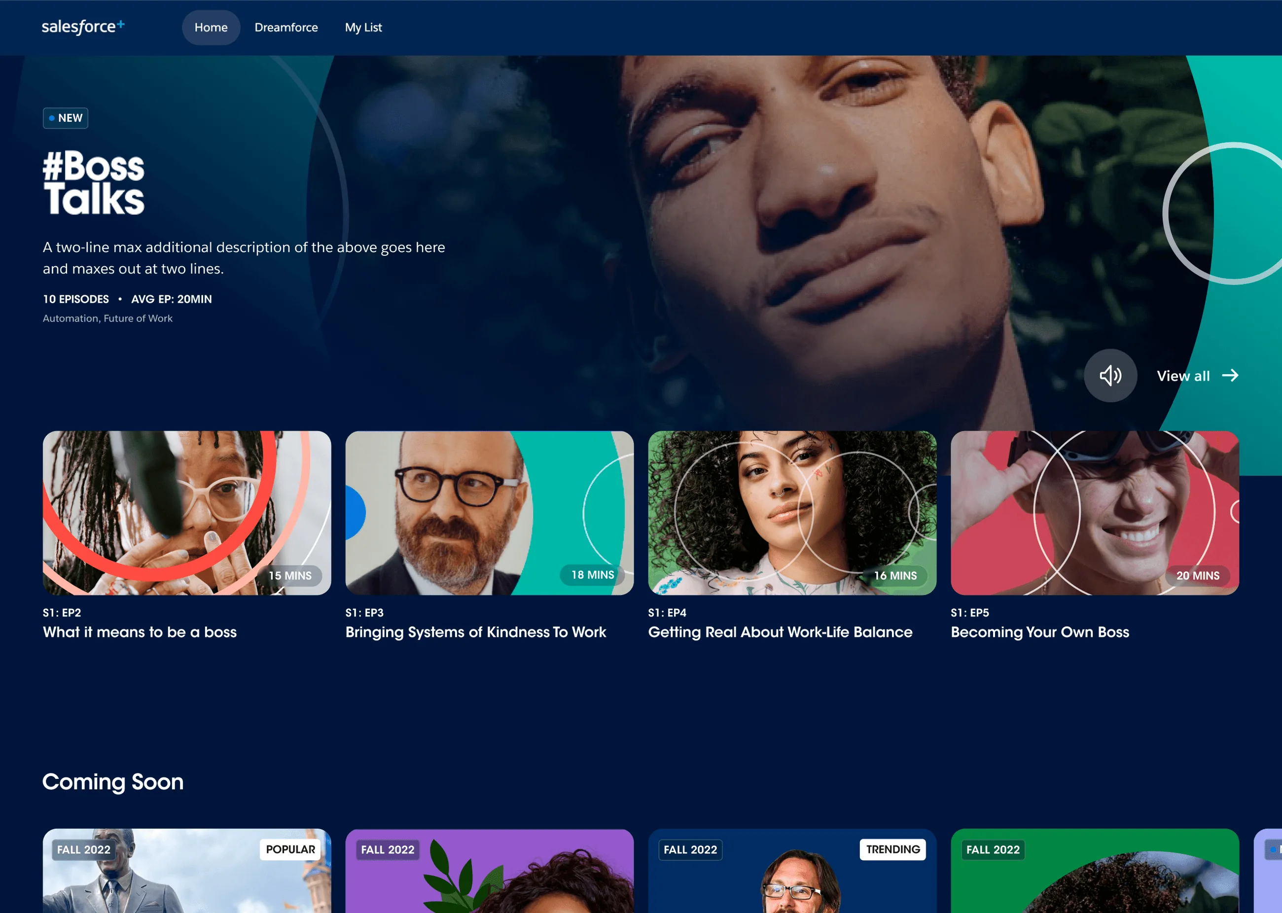 Salesforce+ streaming hero